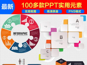 PPT数字目录序列设计模板 科技风格信息图表大全，22.82MB免抠素材下载，赋能信息咨询服务